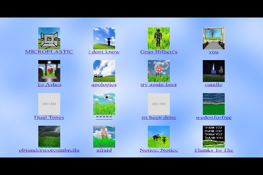 picture of the album website