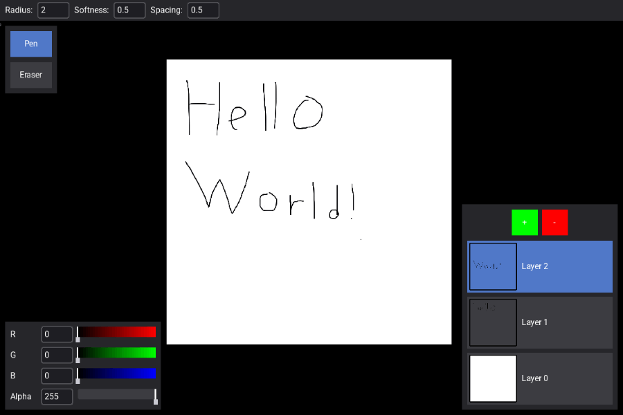 picture of the drawing app